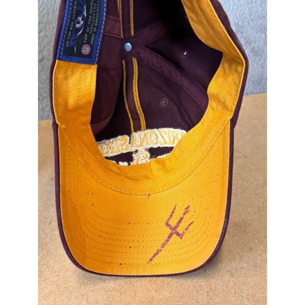 Arizona State Sun Devils Maroon Baseball Cap Omaha Rosenblatt‎ Stadium CWS Patch - Picture 10 of 10